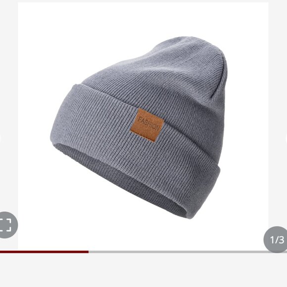 Unisex Knit Beanie Hat Cuffed Beanies - Picture 1 of 7